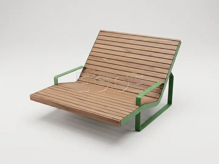 Лежак I1-3451 — дизайнерская серия Art Déco, коллекция I