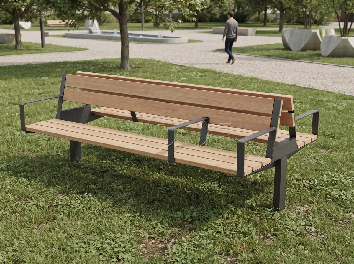 Скамейка U1-350 на объекте